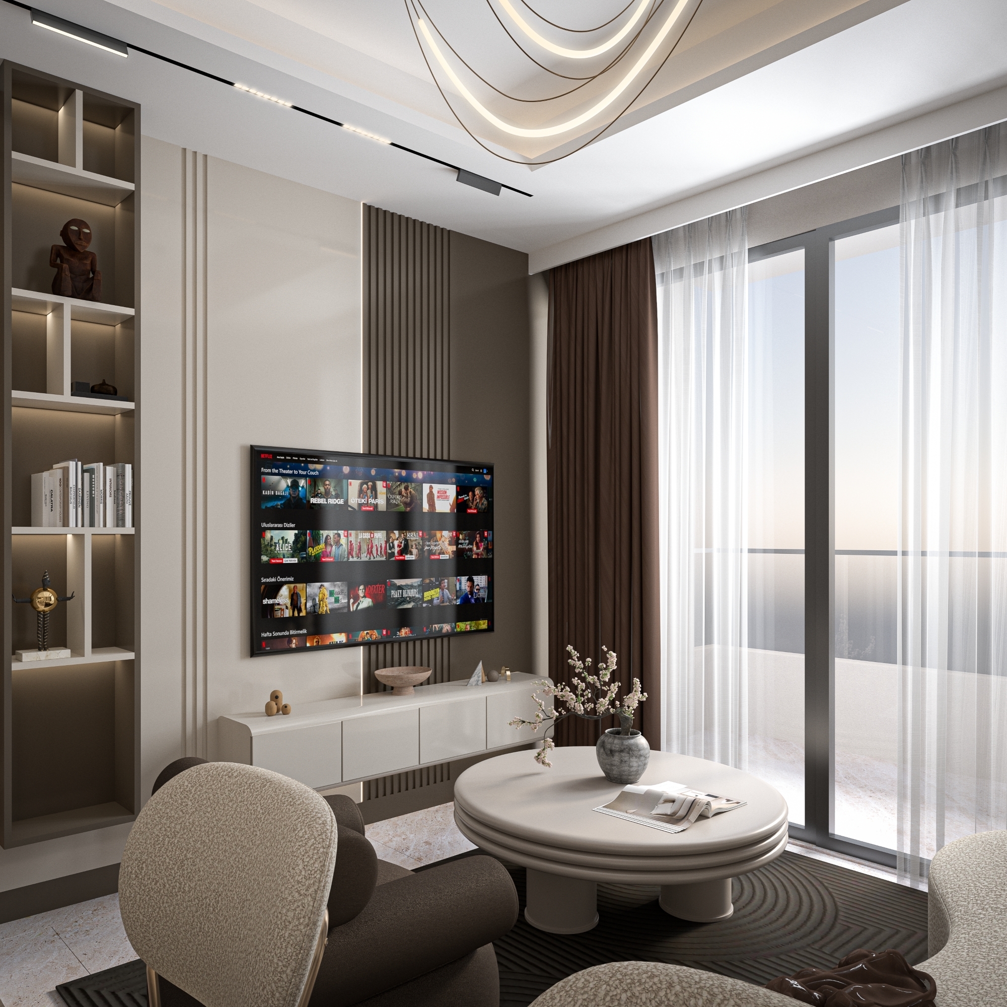 Mountain View 1+1 Apartment in Mezitli, Mersin