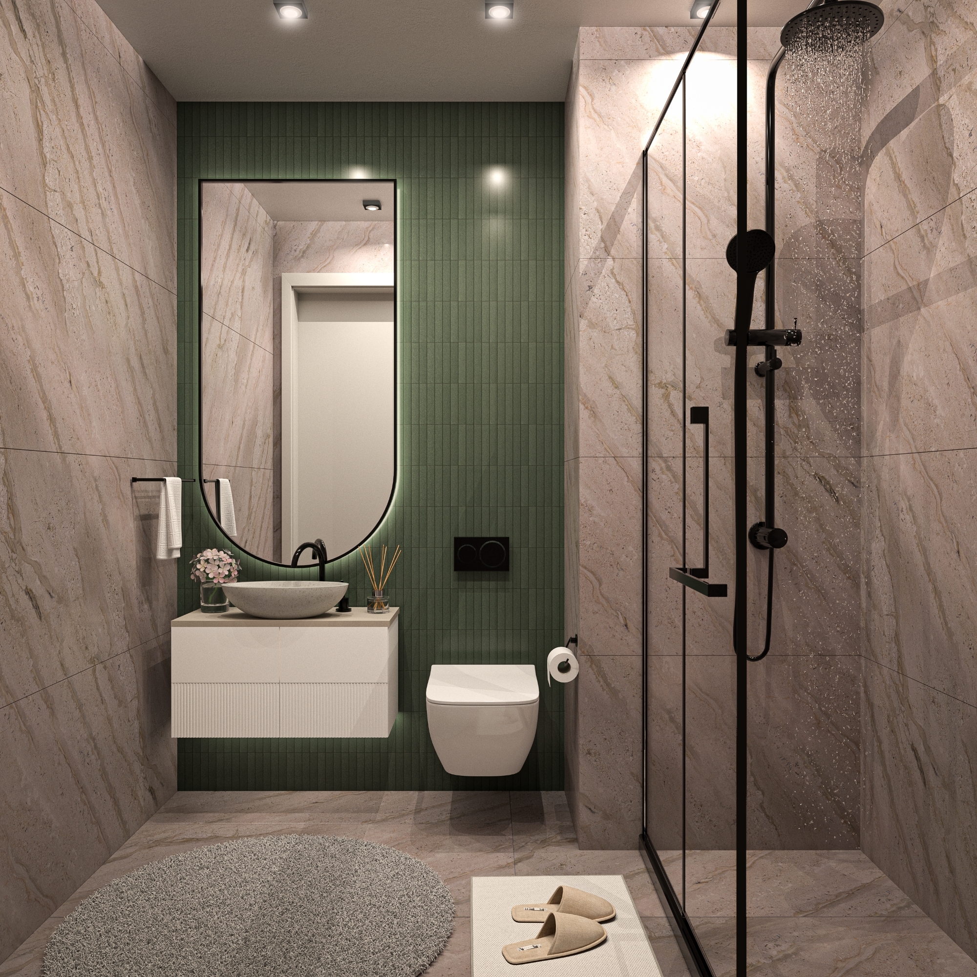 Mountain View 1+1 Apartment in Mezitli, Mersin