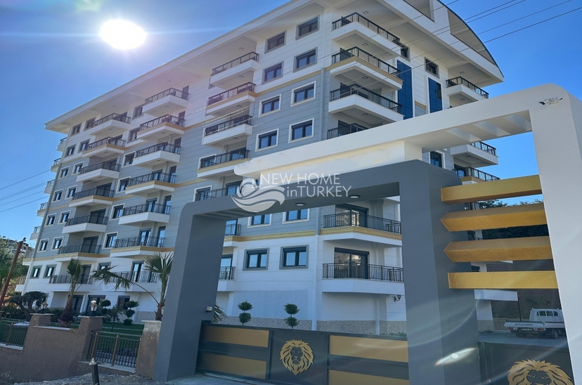 Современная квартира 1+1 с видом на горы, Аланья