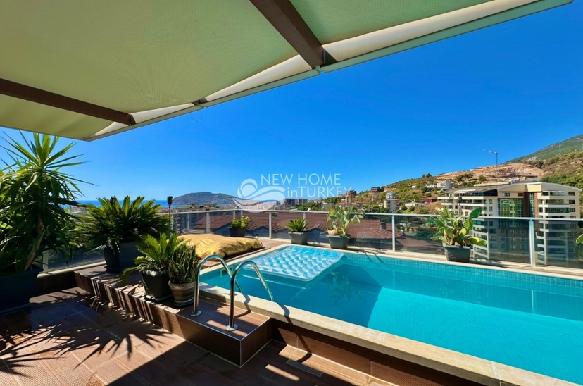 Luxury Sea View Penthouse in Alanya - Cikcilli