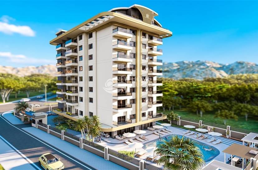 Luxurious 1+1 Apartment in Alanya, Mahmutlar