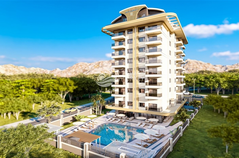 Luxury 2+1 Apartment with Pool and Fitness Facilities in Mahmutlar, Alanya