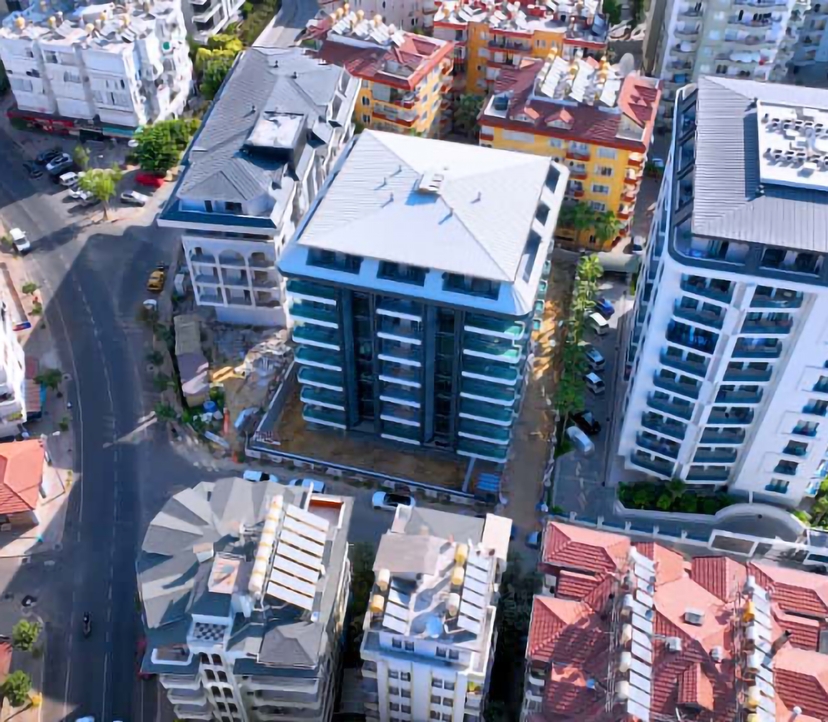 Moderne 1+1 leilighet i Alanya bysenter