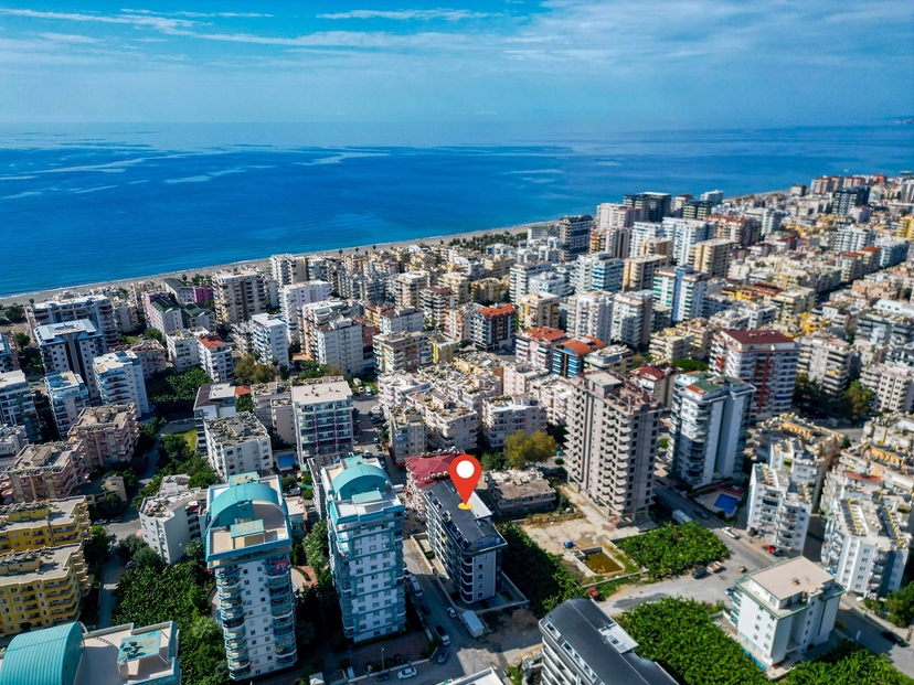Luxuriöses 1+1 Apartment mit Bergblick in Alanya