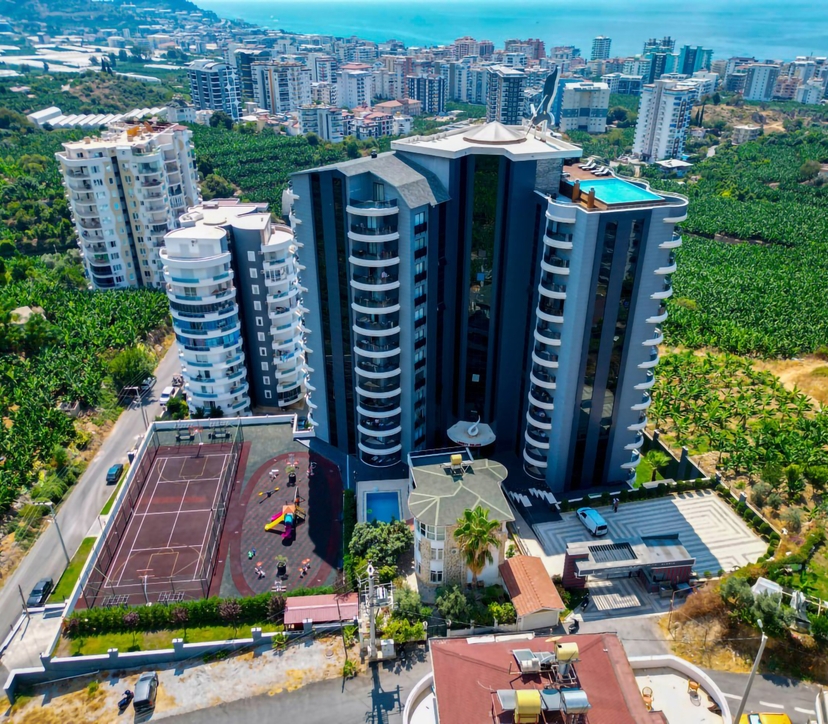 Ylellinen 2+1 asunto meri- ja vuorinäköalalla Mahmutlarissa, Alanyassa