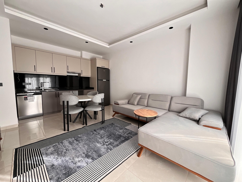 Luxuriöses 1+1 Apartment mit Bergblick in Mahmutlar, Alanya