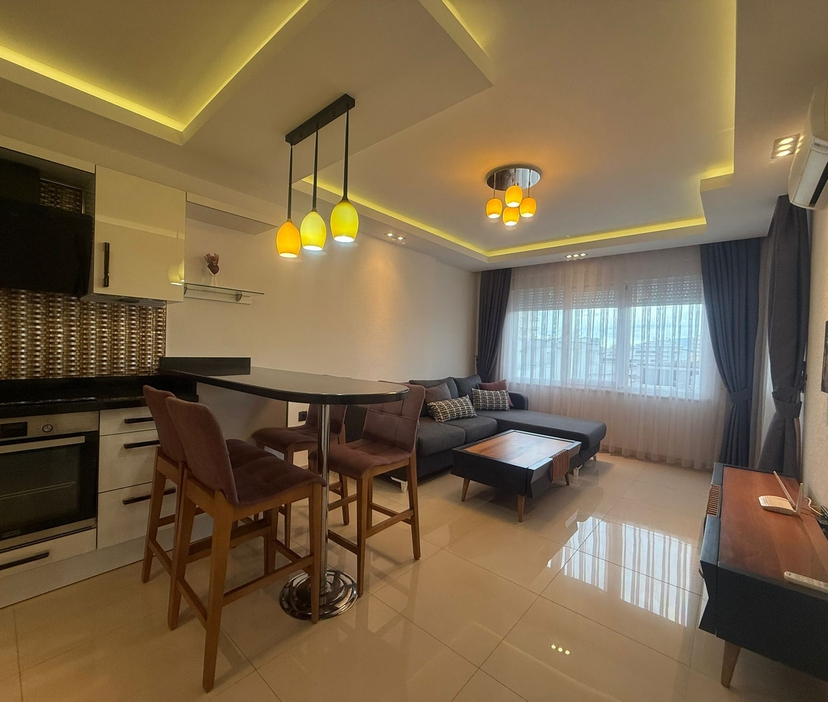 Modernes 1+1 Apartment mit Bergblick, Alanya