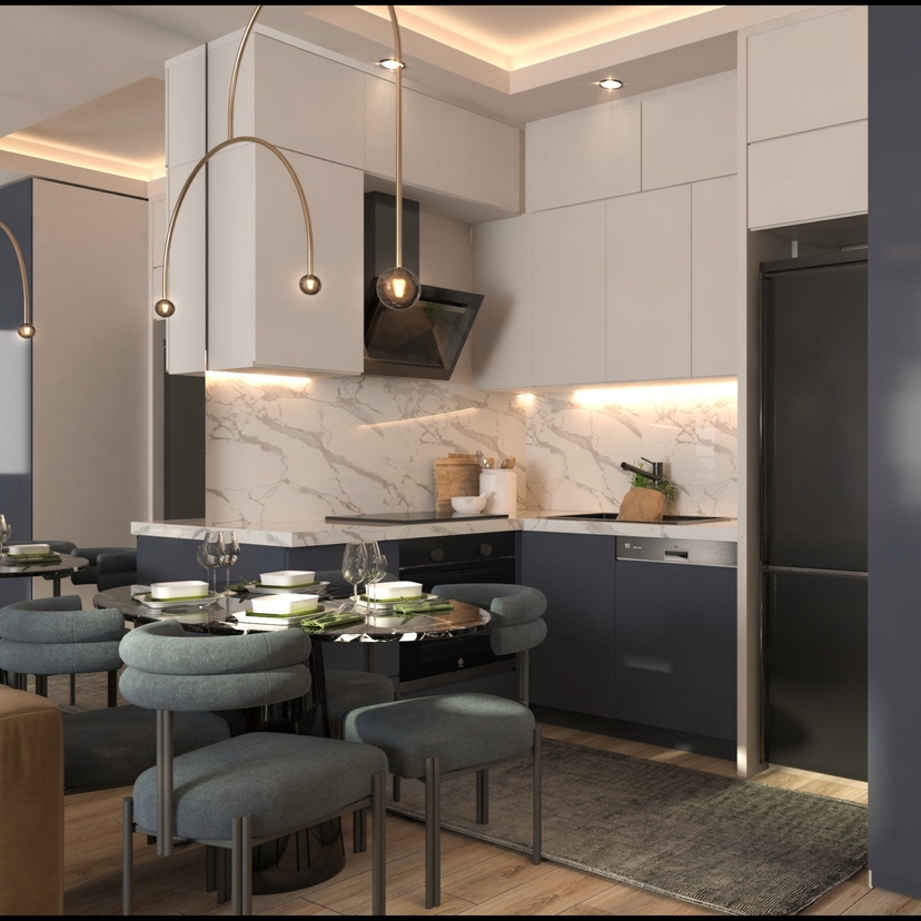 Luxury 1+1 Apartment with Sea and Mountain Views, MERSIN