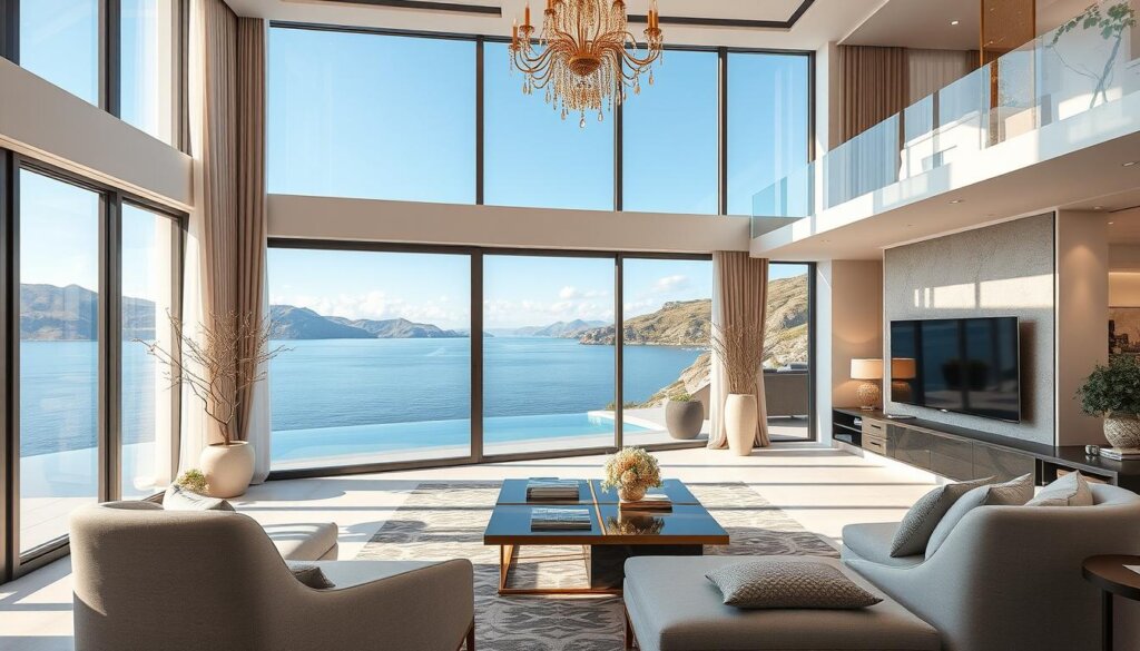 Image of a luxurious duplex apartment in Gocek with sea views