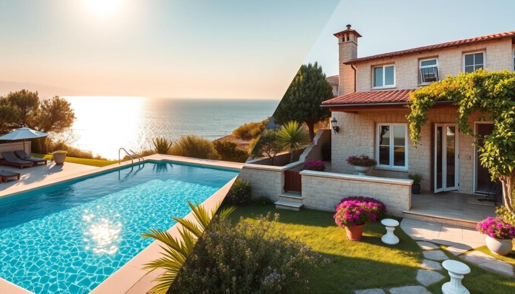beachfront vs garden properties in Side