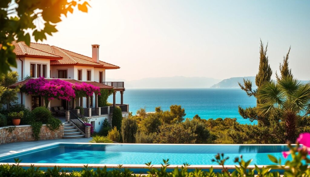 Mediterranean villas Belek sea views