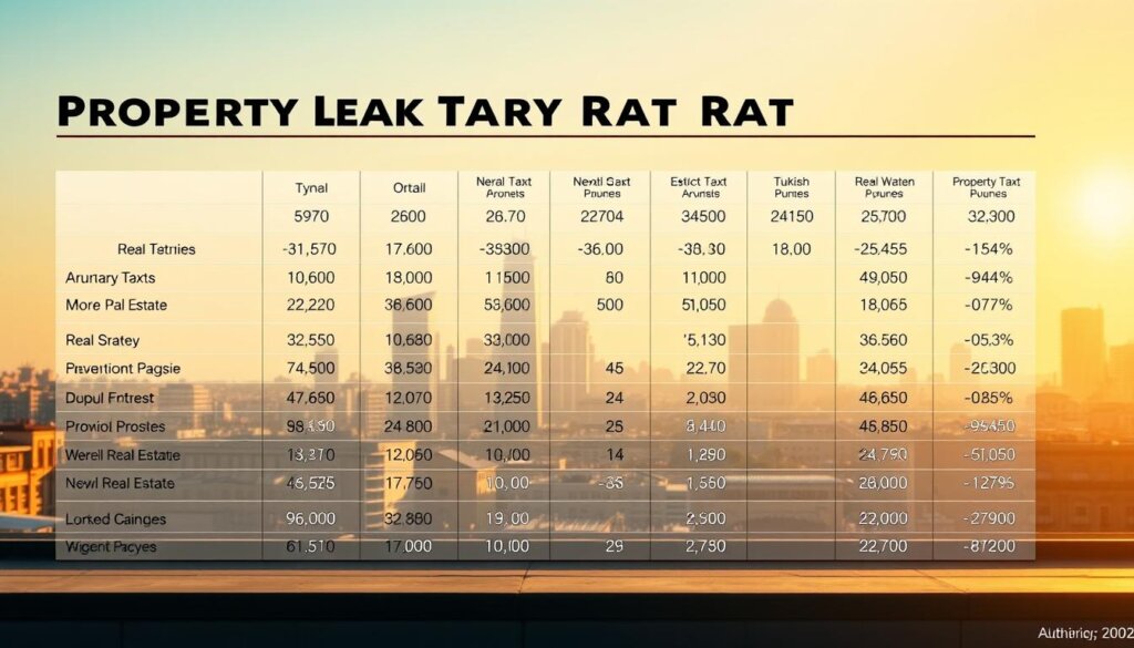 Turkish property tax rates