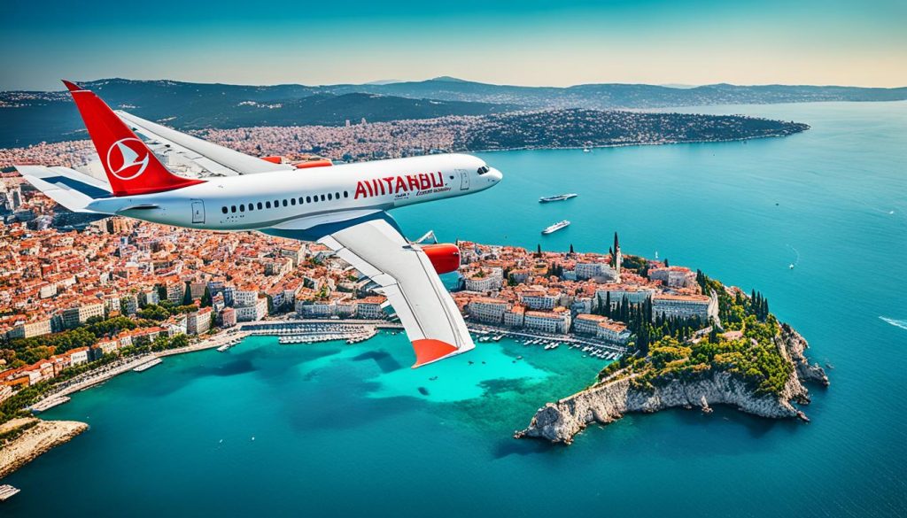 flyrejser fra Istanbul til Antalya