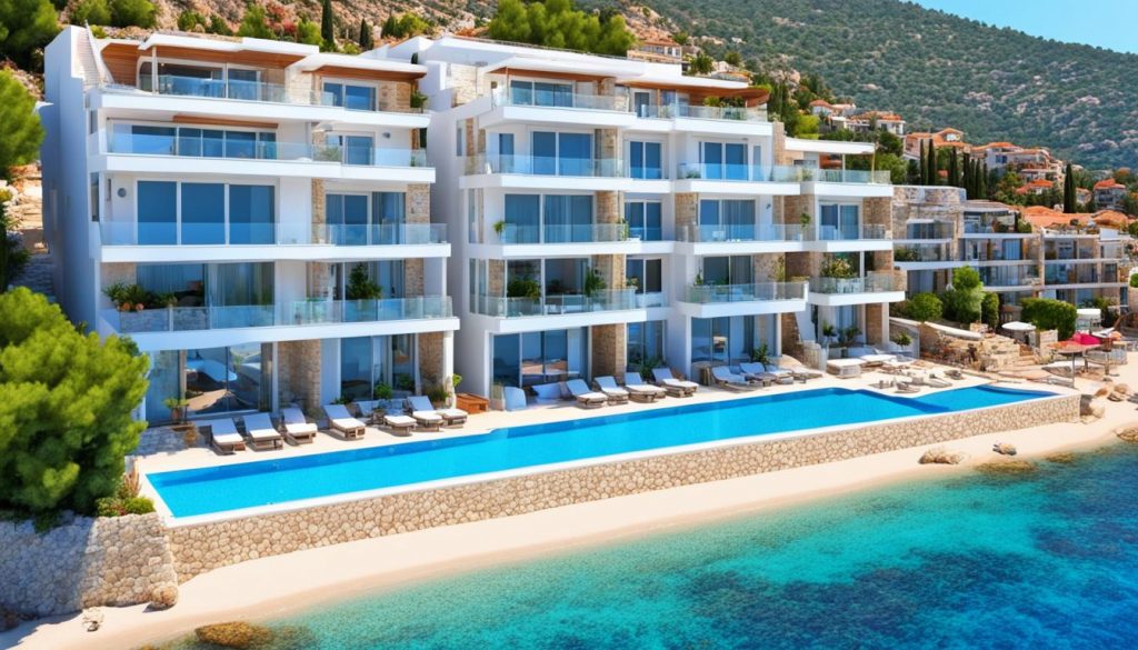 strandnære lejligheder Kalkan