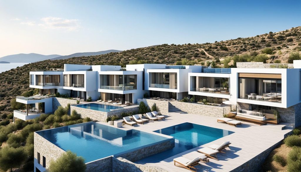 moderna investeringsvillor i Bodrum