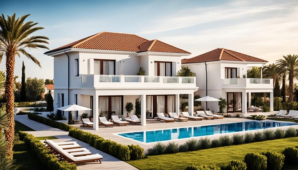 olika typer av fastigheter i Belek
