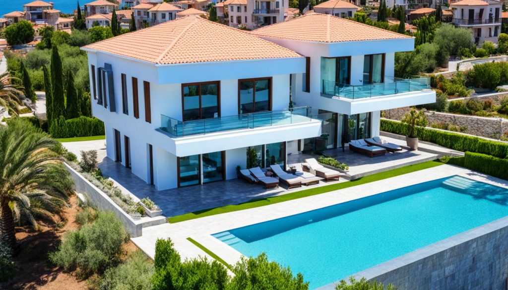 olika typer av villor till salu i Antalya